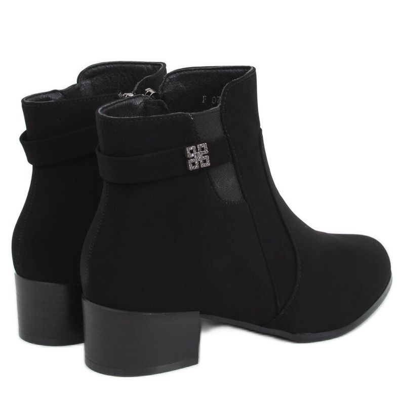 Cizme Radd Black cu toc mic negru