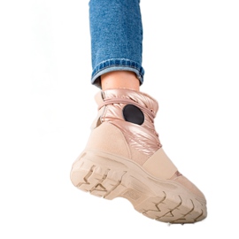 TRENDI Cizme de zăpadă casual bej TRENDI Cizme de zăpadă casual bej
