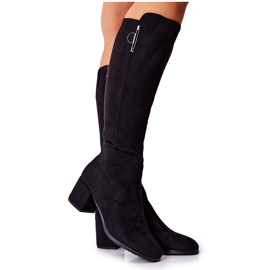 PG1 Cizme din piele intoarsa cu fermoar Magnizio Negru PG1 Cizme din piele intoarsa cu fermoar Magnizio Negru