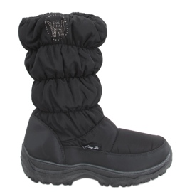 Cizme de zăpadă Retto Black de damă negru Cizme de zăpadă Retto Black de damă negru