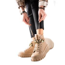 TRENDI Adidași cizme calde bej TRENDI Adidași cizme calde bej