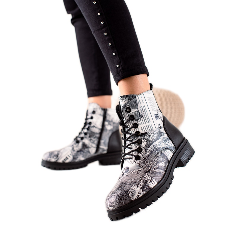 Goodin Muncitori la modă cu imprimeu alb Goodin Muncitori la modă cu imprimeu alb