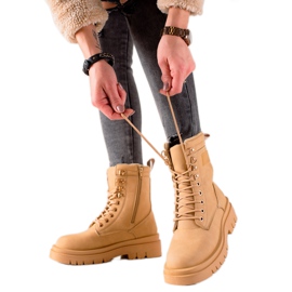 TRENDI Trappers clasice pentru cămile maro TRENDI Trappers clasice pentru cămile maro