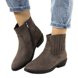 Cizme de cowboy calde Saucier gri Cizme de cowboy calde Saucier gri
