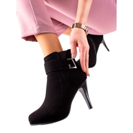 Camo Cizme negre pe toc înalt negru Camo Cizme negre pe toc înalt negru