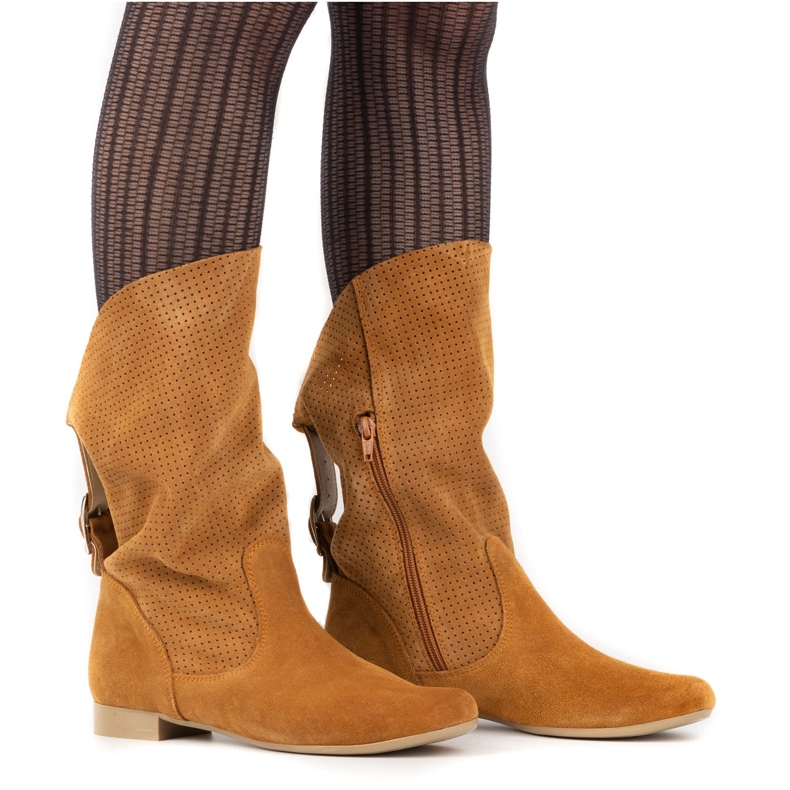 Olivier Cizme Elena ajurate rosii portocale