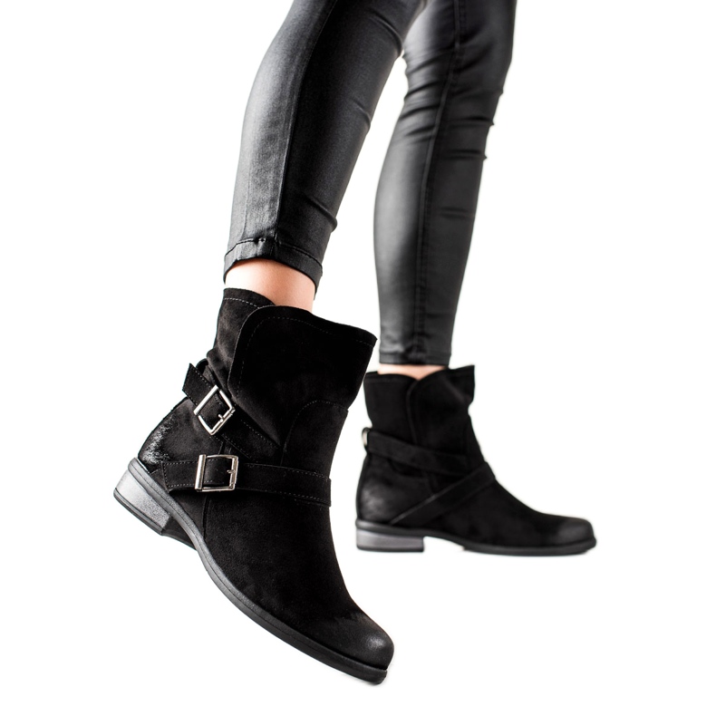 W. Potocki Cizme Potocki din piele intoarsa negru W. Potocki Cizme Potocki din piele intoarsa negru