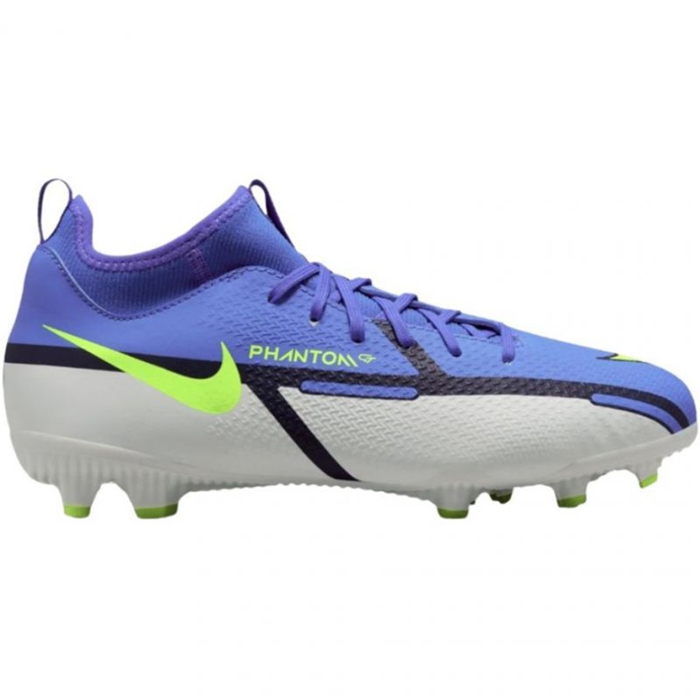 Pantofi de fotbal Nike Phantom GT2 Academy Df FG / MG Jr DC0813 570 albastru, gri albastru