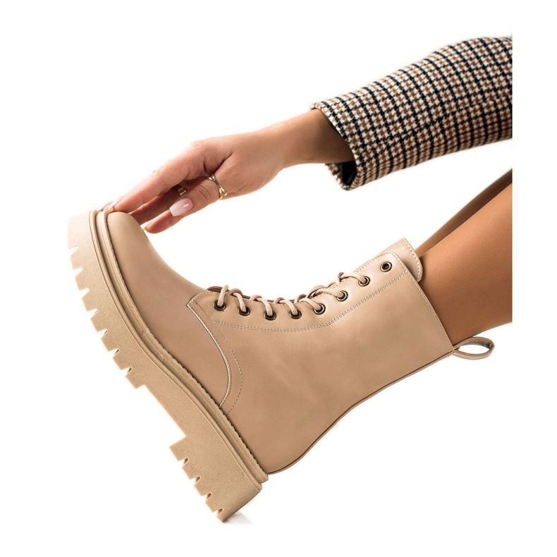 Seastar Trappers clasici din piele ecologică bej Seastar Trappers clasici din piele ecologică bej