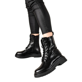 Seastar Trappers clasici din piele ecologică negru Seastar Trappers clasici din piele ecologică negru