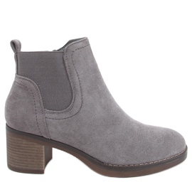 Cizme cu toc lat Fill Grey gri Cizme cu toc lat Fill Grey gri