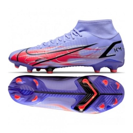 Pantofi de fotbal Nike Mercurial Superfly 8 Academy Km FG / MG M DB2857 506 negru, violet, roșu trandafiri și violete Pantofi de fotbal Nike Mercurial Superfly 8 Academy Km FG / MG M DB2857 506 negru, violet, roșu trandafiri și violete