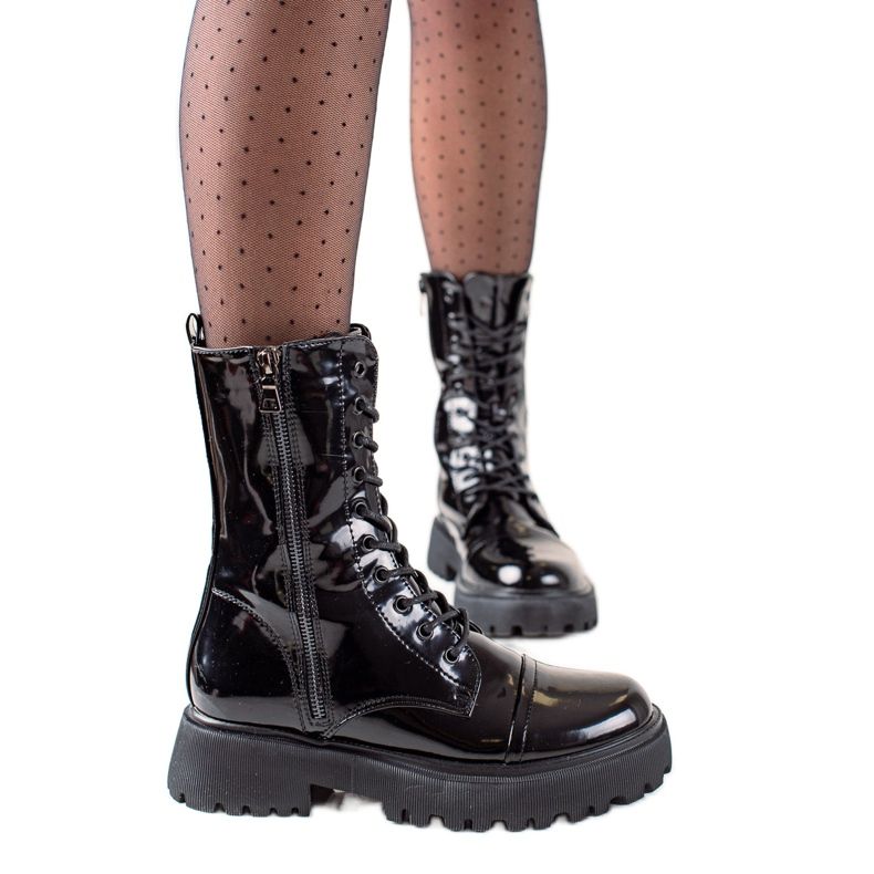 Filippo Cizme lăcuite negru Filippo Cizme lăcuite negru