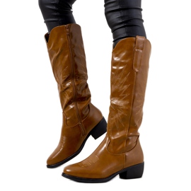 Cizme de cowboy maro, izolație înaltă Berthiaume