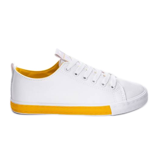 Tenisi albi de la Valerie galben