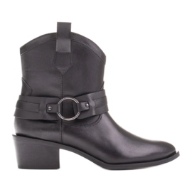 Marco Shoes Cizme de cowboy Kaja cu curea decorativă negru