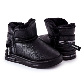 PA1 Cizme de zăpadă pentru copii Black Frosty negru PA1 Cizme de zăpadă pentru copii Black Frosty negru