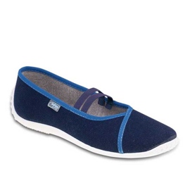 Pantofi pentru tineret Befado 345Q158 albastru marin albastru