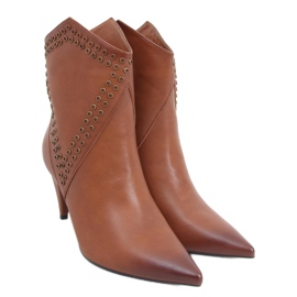 Cizme cu toc inalt Girme Camel maro Cizme cu toc inalt Girme Camel maro