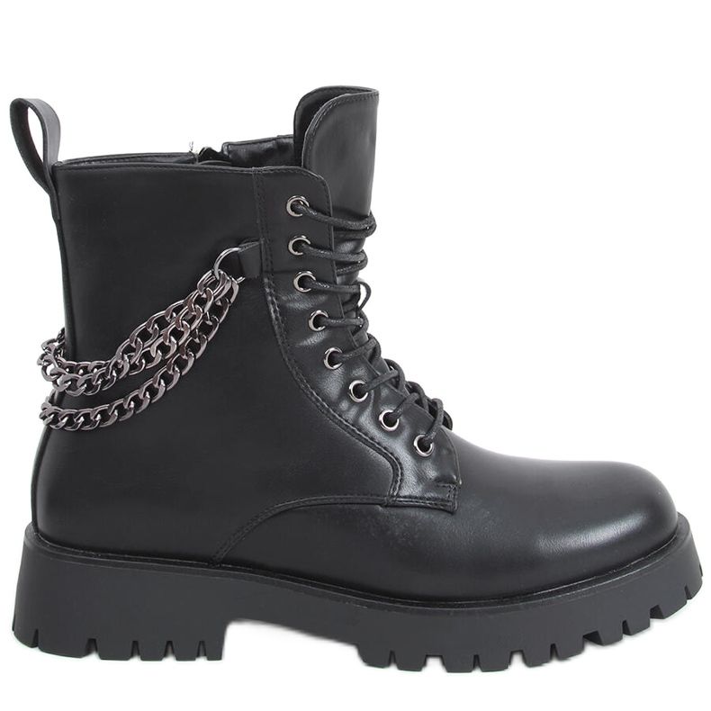 Cizme cizme cu lanțuri Tokio Black negru