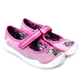 BEFADO S.A. Papuci balerina Befado Cats 114X465 Roz