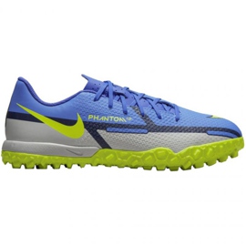 Pantofi de fotbal Nike Phantom GT2 Academy Tf Jr DC0817 570 gri, albastru albastru