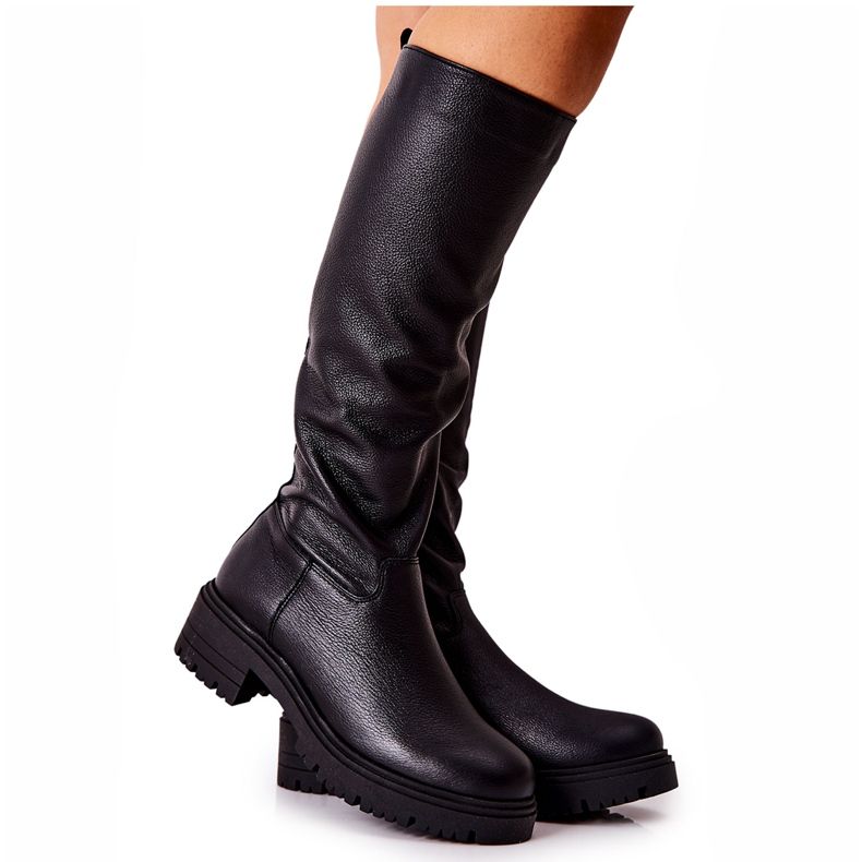 Cizme piele Black Nicole 2685 negru