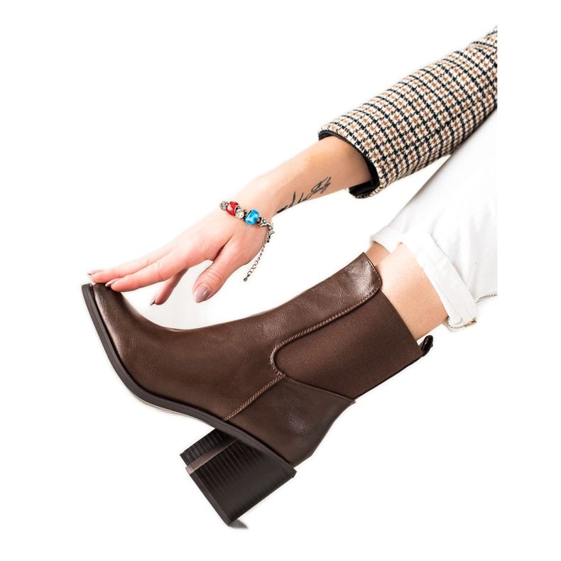 Laura Mode Ghete elegante maro Laura Mode Ghete elegante maro