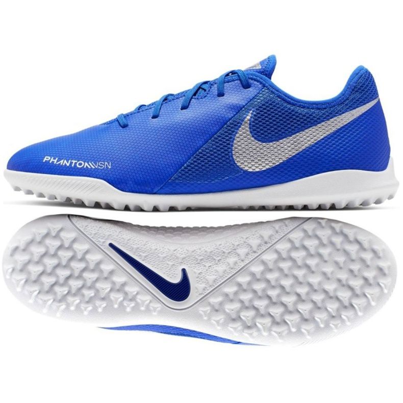 Pantofi de fotbal Nike Phantom Vsn Academy Tf M AO3223-410 albastru