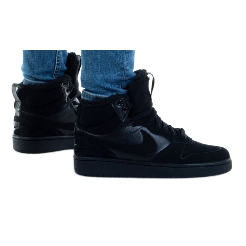 Ghete Nike Court Borogh Mid 2 Bg Jr CQ4023-001 negru