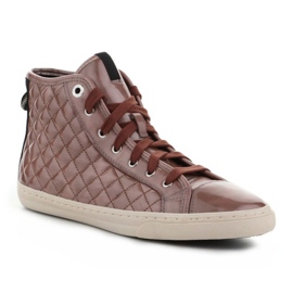 Pantofi Geox D N.Club A - Metal.Synt.Pat. D4258A-000HI-C8014 maro