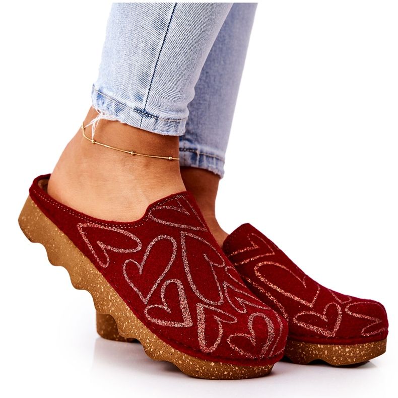 Papuci Profilactic Inblu DK07-016 Rosie roșu Papuci Profilactic Inblu DK07-016 Rosie roșu