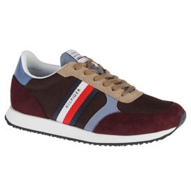 Pantofi Tommy Hilfiger Runner Lo Color Mix FM0FM03815-GR8 maro Pantofi Tommy Hilfiger Runner Lo Color Mix FM0FM03815-GR8 maro
