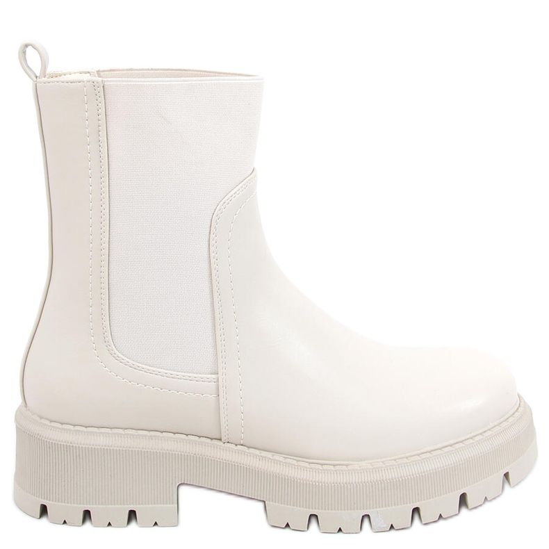 Cizme chelsea cu partea superioară înaltă Cillo Beige bej