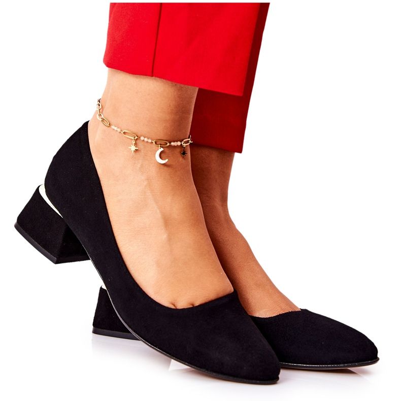 Lewski Shoes Pompe din piele intoarsa Lewski 3118 Negru