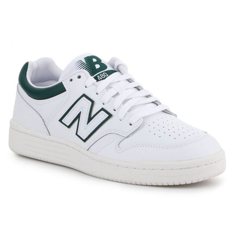 Pantofi New Balance M BB480LGT alb verde Pantofi New Balance M BB480LGT alb verde
