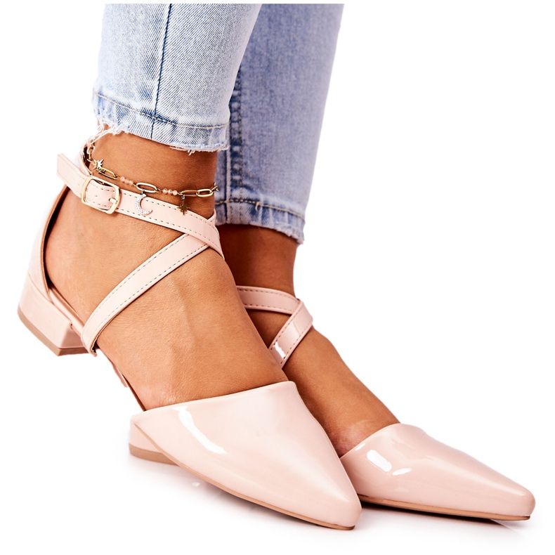 WS1 Papuci Brevet Pe Toc Jos Bej Giovanna