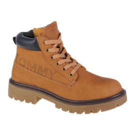 Cizme cu șireturi Tommy Hilfiger W T3B5-32088-0777206 galben Cizme cu șireturi Tommy Hilfiger W T3B5-32088-0777206 galben
