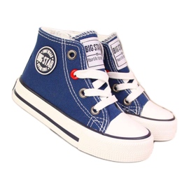 Pantofi sport cu fermoar Big Star Jr HH374085 bleumarin albastru