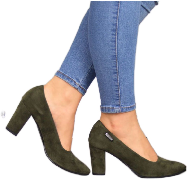 Pompe pe post Monique W AN866J olive kaki verde