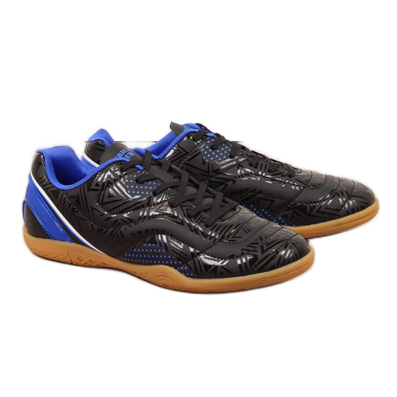 American Club Jr. AM763B pantofi de interior negri alb negru