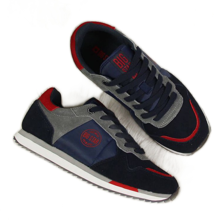 Adidasi Big Star W GG274A055 bleumarin negru roșu albastru marin gri