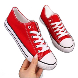 Adidași joasă din material textil Atletico W ATC266H roșu alb roşu