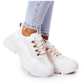 PM1 Pantofi Sport Pe Platforma Albă Flynn PM1 Pantofi Sport Pe Platforma Albă Flynn