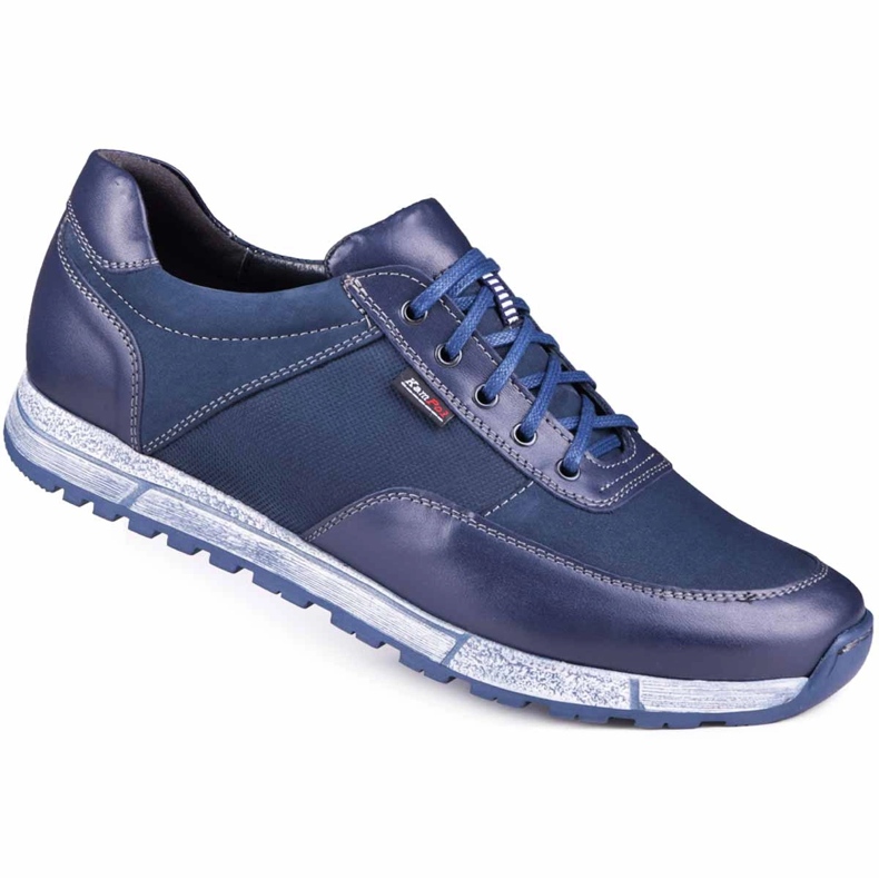 Kampol Pantofi casual barbati piele 31/54 bleumarin albastru