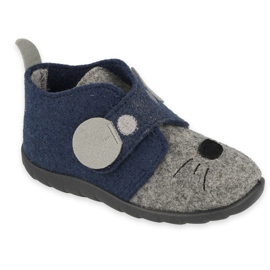 Pantofi copii Befado 526P080 albastru marin gri