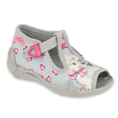 Pantofi copii Befado 213P131 roz gri