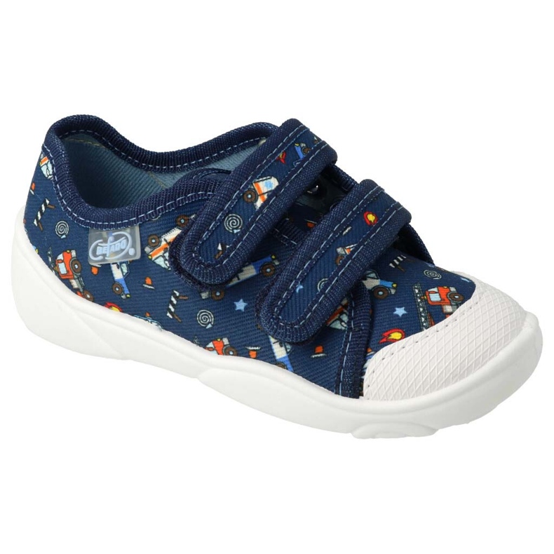 Papuci pentru copii Befado pentru Velcro 907p142 albastru