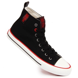 Tenisi înalți Big Star W JJ274126 negri negru Tenisi înalți Big Star W JJ274126 negri negru