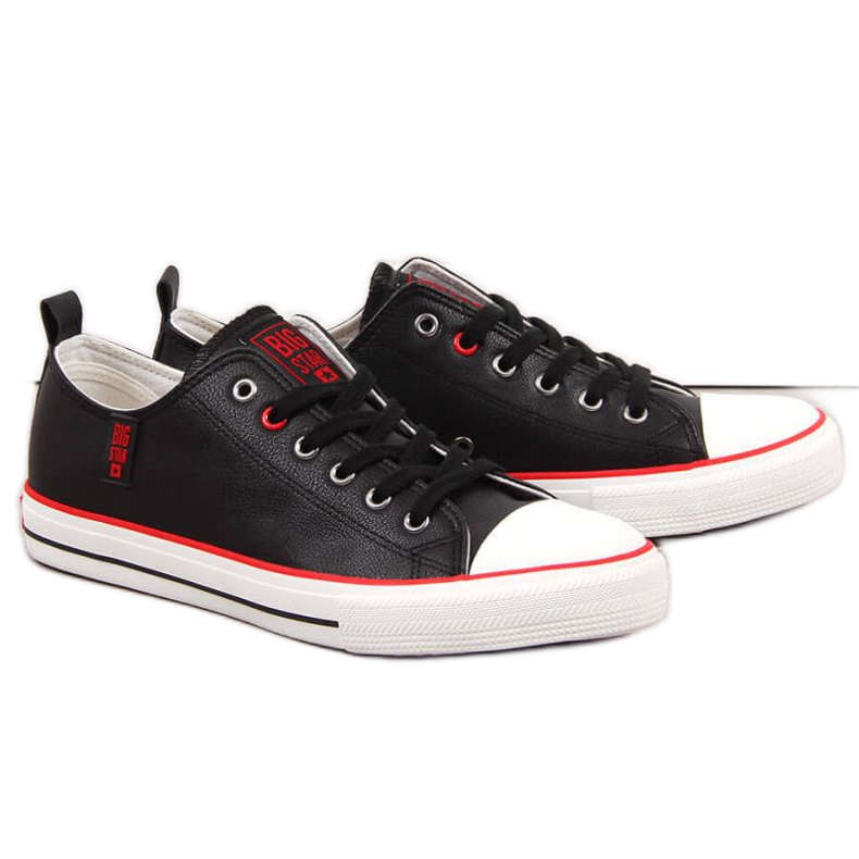 Tenisi low-top Big Star M JJ174068 negri negru
